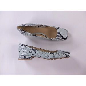 BOTTEGA VENETA TOWER FLAT PYTHON embossed lambskin BALLET FLATS SHOES 36